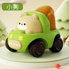 DIU 兒童萌寵慣性車卡通小汽車工程車小玩具挖掘機小禮品迷你, 1個, 萌趣小狗攪拌【opp袋】:如圖