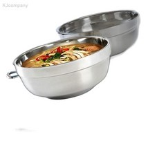 올비아 스텐 이중 면기 젓가락 세트 18cm 보냉대접 우동그릇, 1개, 상세페이지 기재, 상세페이지 기재