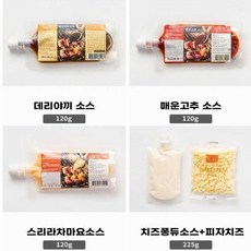 다물 꼬치 데리야끼 매운고추 스리라차 치즈퐁듀 소스, 1개, 225g