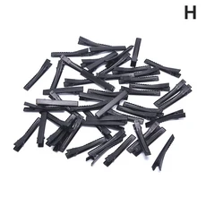 쿠쿠스토어 20/50 Pcs 실버 플랫 금속 단일 프롱 악어 클립 활에 대 한 자 DIY 액세서리 머리핀 20mm/40mm/