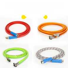 가정용 고압세차건 물호스 릴 세트 베란다 청소용, 16. 내경8.5mm 육각 양쪽내나사 6m