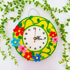 클레이로 봄꽃 시계 만들기 (1인용 4인용 택 1), 1인용