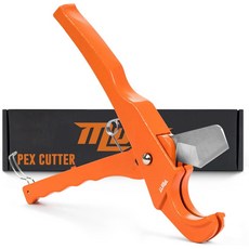 머트 툴스 전문가용 PEX 커터 도구 - 배관용 18인치 1인치 헤비 듀티 파이프 및 튜빙 절단 PVC CPVC 플라스틱 고무 호스 정밀 배관 키트 필수품, 2.5" PVC Cutter