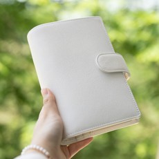 一匠手帳 珍珠 法國haas魚子醬牛皮真皮手帳 A6slim活頁, 1個, A6