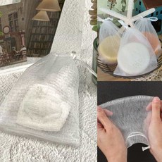 4겹 조임끈 비누거품망 위생적인 비누망 목욕소품 그물망