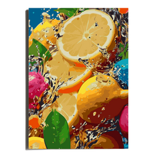 원그리드 DIY 명화그리기 세트 캔버스 유화그리기, 레몬 스플래시, 1개