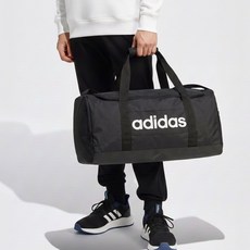 아디다스 LINEAR DUFFEL 미디엄사이즈 더블백, JD9555, 000, Black, 1개