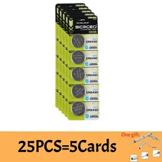 5-50PCS CR2430 리튬배터리 DL2430 3V 270mAh 버튼 코인 키 Fob 시계 알람 자동차 원격 제어, 04  25PCS