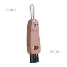 三合一清潔杯蓋刷 保溫杯蓋縫隙清潔刷 奶瓶奶嘴清洗刷 縫隙刷 吸管杯刷子, 1個, 小棕熊