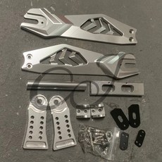 CJ Ebike 長度可調多款適用電動車搖臂平叉電機架, 銀 Silver