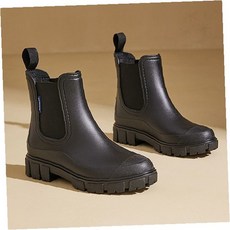 여성용 첼시 앵클 고무 장화 방수 패션 레인 부츠 컬러 장마철 비오는 날 신발