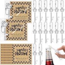 ECLATIS Vesici 성 패트릭의 날 특별한 선물 30세트 네잎 클로버 모양 병따개 키체인 행운의 카드 아일랜드 파티 손님 동료 직원 가족을 위한 행운을 빕니다 골드칼라, 24, Dumpster Fire