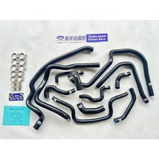 普菲迅國際 偉士牌VESPA GTS300強化矽膠水管11P, 1個, 黑色