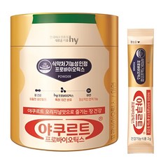 hy 한국 야쿠르트 프로바이오틱스 유산균 2g 60포, 120g, 1개