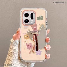 OPPO Find X9 Pro X8 Pro 星星鏡面防摔手機殼 保護殼 時尚潮流, 1個, 星星鏡面+手鍊,OPPO Find X9