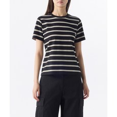 매장정품 무신사스탠다드우먼 MUSINSA STANDARD WOMAN 우먼즈 멀티 스트라이프 크루 넥 티셔츠 1 [블랙] MWETS4Z11-BK 542016
