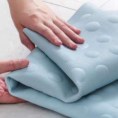 매트 바닥 미끄럼 논슬립 욕실 화장실 엠보 발씻기 패드 방지, 엠보 미끄럼방지매트_스카이