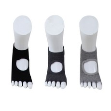 HOSKUS 露趾瑜珈襪 3雙