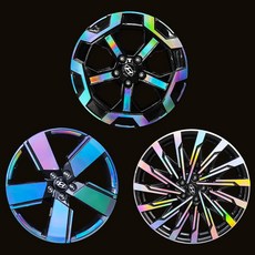 카벤더 싼타페 MX5 휠스티커 휠마스크 휠튜닝 용품, 21인치, 무광카본블랙, 1개