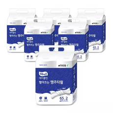 잘풀리는집 빨아쓰는 행주타월 65매 2롤 6개