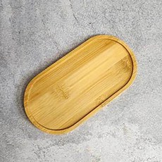 트레이 미니 타원형 우드 S 쟁반 나무 원목 원형 카페fal3+3ZXs