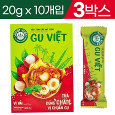 베트남 저스트비엣 치아씨드 리치 맛 아이스티 200g x 3 롯데마트 GU VIET