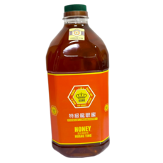 皇廷養蜂場 (國產蜂蜜認證)特級龍眼蜜3000g 南投中寮鄉純正龍眼花蜜, 1個