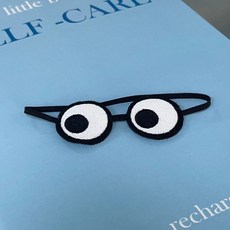 臺灣出貨 10cm娃衣 chiikawa10cm眼鏡卡通朋友十釐米動物體可愛日係掛件毛絨獃萌眼鏡 娃衣 娃娃配件 娃娃, 1個, 黑色圓邊框墨鏡