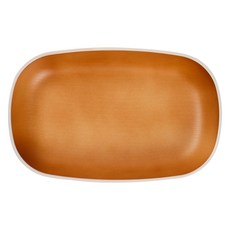 HAKOYA 橢圓義大利麵咖哩盤 24.5*15.5*4cm, 1個, 鮭魚+白