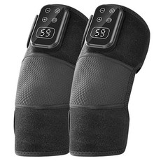 SoBuy 3 인 1 다용도 무릎 어깨 팔꿈치 온열 마사지기, 블랙, QH-107