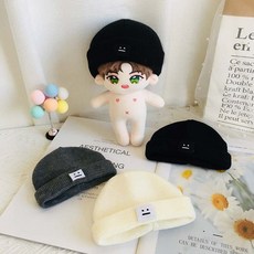인형 비니 모자 미니어처 아이돌 소품 힙합 애완동물 피규어, 1개, 아이돌인형 비니 모자-02.블랙