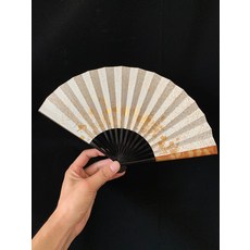 金蒔繪金銀箔扇面摺扇, 如圖所示, 1個