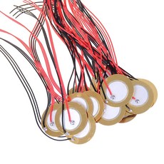 와이어 센서 세트 접촉 마이크 트리거가 있는 15Pcs 피에조 디스크 요소 센서, 35mm, 15개