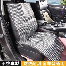寵物車載墊 汽車後座防水墊 通用型寵物墊, 1個, 經典千鳥格副駕駛單座