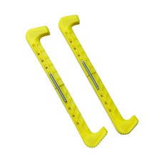 아이스 스케이팅 피겨 스케이트 블레이드 커버 조절식 하키 스케이트 보호대 커버 교체용 스케이트 가드 보호대, Yellow