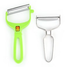 야채슬라이서 고구마칼 감자껍질칼 당근필러, 양배추 감자칼(연두.국산)