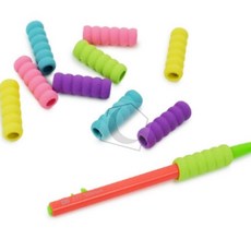 애벌레 펜그립 세트 펜슬홀더, 8p 블랙