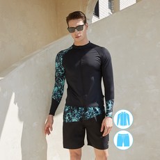 베이직엘르 BEM-S940K+BEM-S941K 집업 래쉬가드세트, L