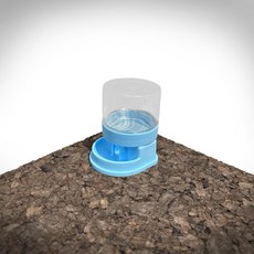 두렙 파충류 자동급수기 소사이즈 물그릇, 1개, 마이애미 블루