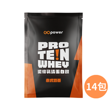 GOpower 濃縮乳清蛋白 泰式奶茶 高蛋白 健身補給, 14個, 35g