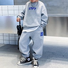 룩앤필 주니어 남아 루즈핏 맨투맨 조거팬츠 트레이닝 상하세트