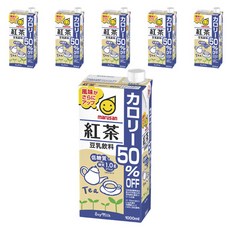 marusan 丸三 熱量減50%紅茶豆乳飲料, 6入, 1L