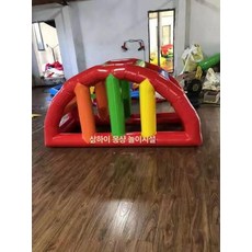 징검다리 장애물 체육대회 삼각 사다리 운동회 단체 교구 풍선 에어 바운스, 1개, 연퍼플 두꺼운 반원형 사다리