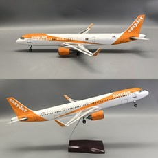 영국 이지젯 항공 A321neo 비행기 항공기 모형 다이캐스트 1:100, 화이트오렌지(기본형 조명없음)