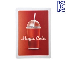 [KC인증]콜라카드(콜라백)(Cocacola card-cola) 신호를 주면 순차적으로 카드가 바뀌는 마술, 1개