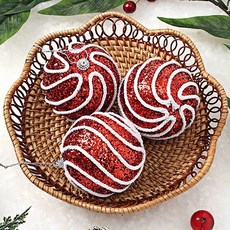 크리스마스 트리 오너먼트 3p 8cm 설렘 가랜드 chl+5215ms