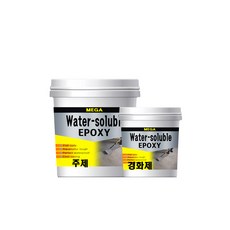 메가 수용성 에폭시 상도 4kg 바닥재, 1개, 투명