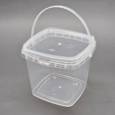 주방 투명 사각 밀폐 플라스틱용기 500ml