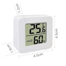 HTC-1 升級版 液晶螢幕 濕度計 溫度計, 迷你溫濕度計 無電池AG10, 1個