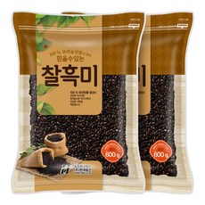 현대농산 국산 찰흑미 600g, 2개